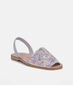 RIA Pretty Glitzy Lavendar Multi Abarca Sandal