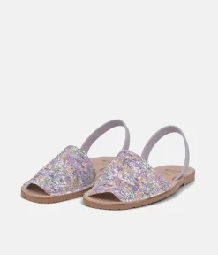 RIA Pretty Glitzy Lavendar Multi Abarca Sandal