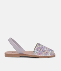 RIA Pretty Glitzy Lavendar Multi Abarca Sandal