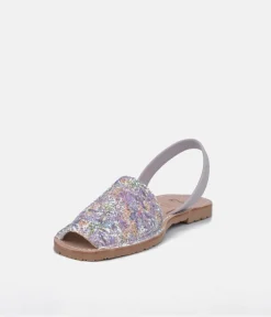 RIA Pretty Glitzy Lavendar Multi Abarca Sandal