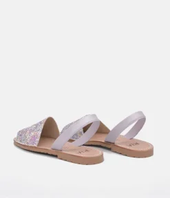 RIA Pretty Glitzy Lavendar Multi Abarca Sandal