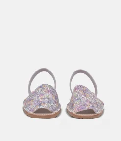 RIA Pretty Glitzy Lavendar Multi Abarca Sandal