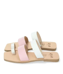 RIA Stylish Multi Pink Toe-Post Sandals