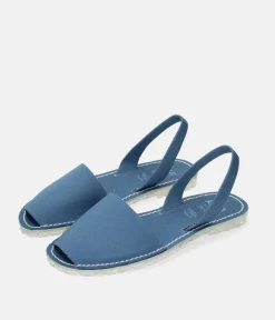RIA VEGAN Seaqual Versatile Blue Abarca Sandal
