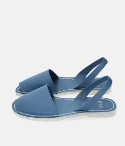 RIA VEGAN Seaqual Versatile Blue Abarca Sandal