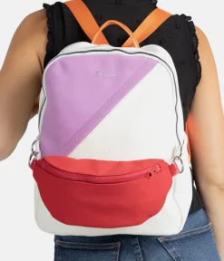 Rieker Colourful White Combi Backpack