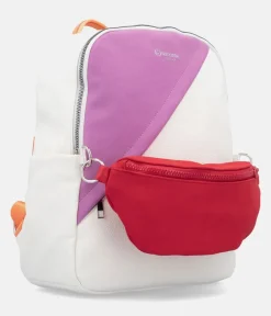 Rieker Colourful White Combi Backpack