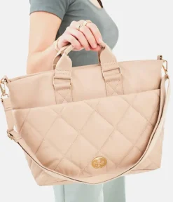 Rieker Fab Beige Quilted Shoulder Bag