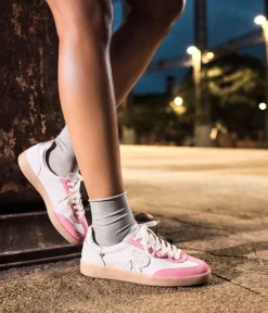 Rieker Gorgeous White/Pink Combi Trainers