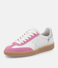 Rieker Gorgeous White/Pink Combi Trainers