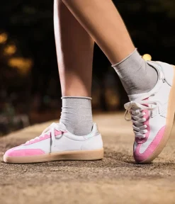 Rieker Gorgeous White/Pink Combi Trainers
