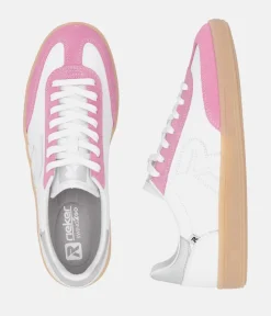 Rieker Gorgeous White/Pink Combi Trainers