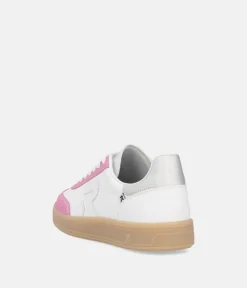 Rieker Gorgeous White/Pink Combi Trainers