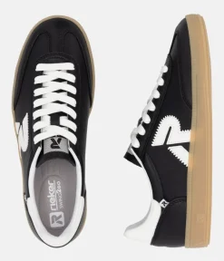 Rieker Stunning Black Leather Trainers