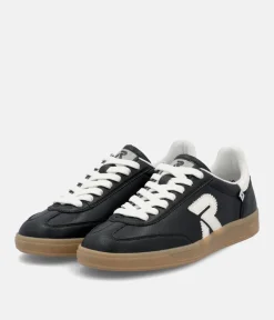 Rieker Stunning Black Leather Trainers