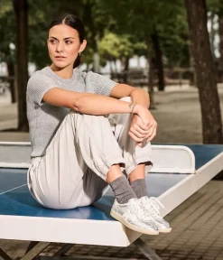 Rieker Stunning Silver Leather Trainers