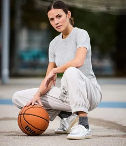 Rieker Stunning Silver Leather Trainers