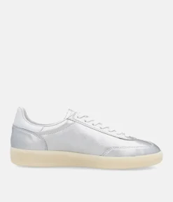 Rieker Stunning Silver Leather Trainers