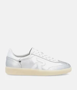 Rieker Stunning Silver Leather Trainers