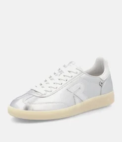 Rieker Stunning Silver Leather Trainers