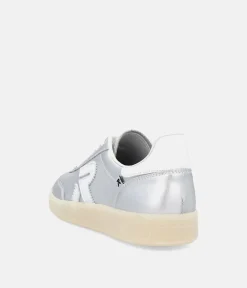 Rieker Stunning Silver Leather Trainers
