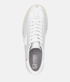 Rieker Stunning Silver Leather Trainers