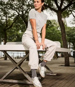 Rieker Stunning Silver Leather Trainers