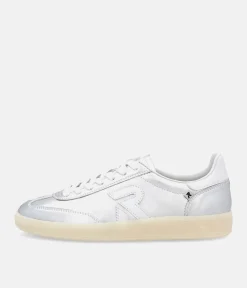 Rieker Stunning Silver Leather Trainers