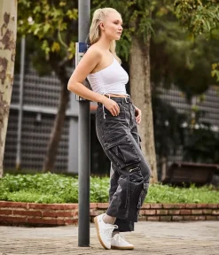 Rieker Trendy White Lace Trainers