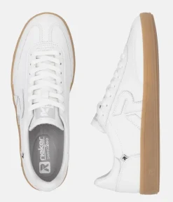 Rieker Trendy White Lace Trainers