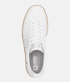 Rieker Trendy White Lace Trainers