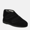 Salemedical Black Double Strap Slipper Booties