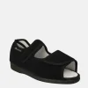 Salemedical Black Wide Fit Slipper Sandals