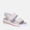 Semler Fashionable Quilted Cream Wedge Sandals