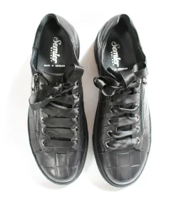 Semler Gorgeous Soft Black Leather Sneaker