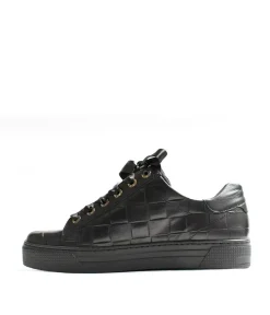 Semler Gorgeous Soft Black Leather Sneaker