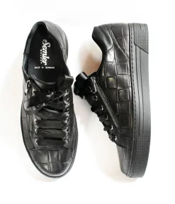 Semler Gorgeous Soft Black Leather Sneaker