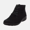 Semler Plush Black Suede Ankle Bootie