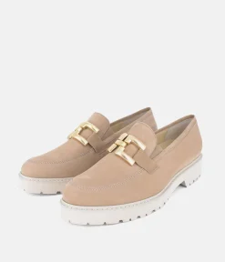 Semler Premium Beige Leather Loafers