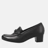 Semler Premium Black Heel Loafers