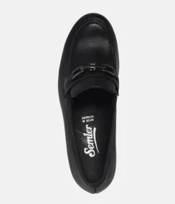 Semler Premium Black Heel Loafers