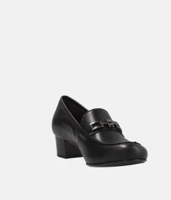 Semler Premium Black Heel Loafers