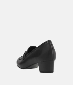 Semler Premium Black Heel Loafers