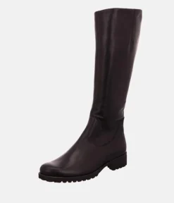 Semler Premium Black Leather Long Boots