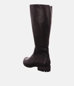 Semler Premium Black Leather Long Boots