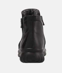 Semler Premium Black Leather Ankle Bootie