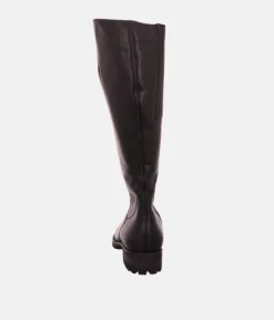 Semler Premium Black Leather Long Boots