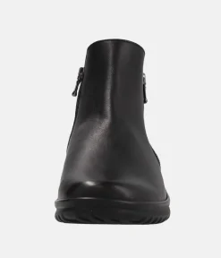 Semler Premium Black Leather Ankle Bootie