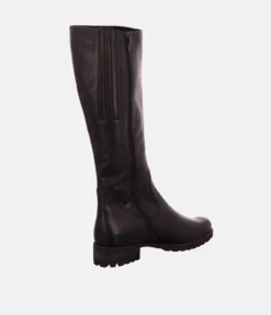 Semler Premium Black Leather Long Boots