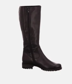 Semler Premium Black Leather Long Boots